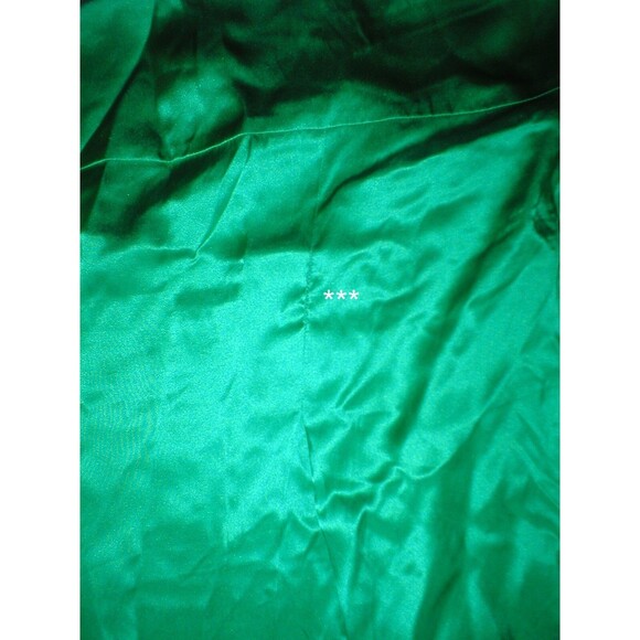 New Juicy Couture Dress Short Womens XS Silk Green Black Gold Buttons Keyhole - Picture 9 of 10